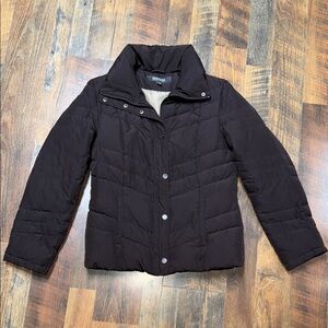 Kenneth Cole Reaction Dark Brown Puffer Jacket